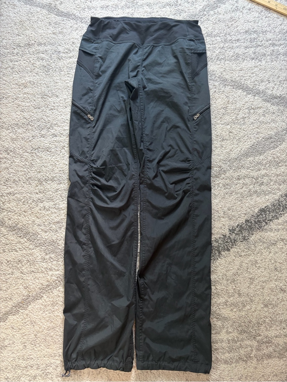 lululemon athletica Black Track Joggers with Zipper Pockets